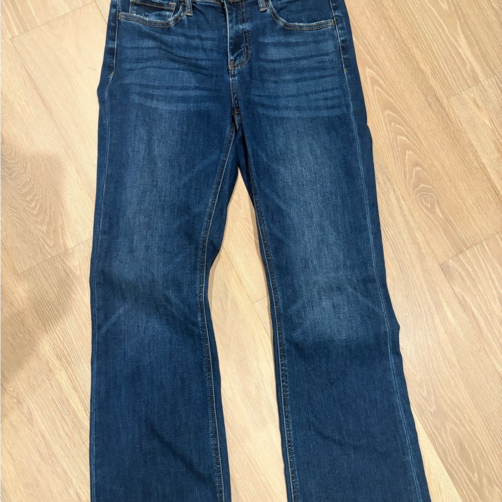 Vervet kick cropped raw hem  Blue Jeans